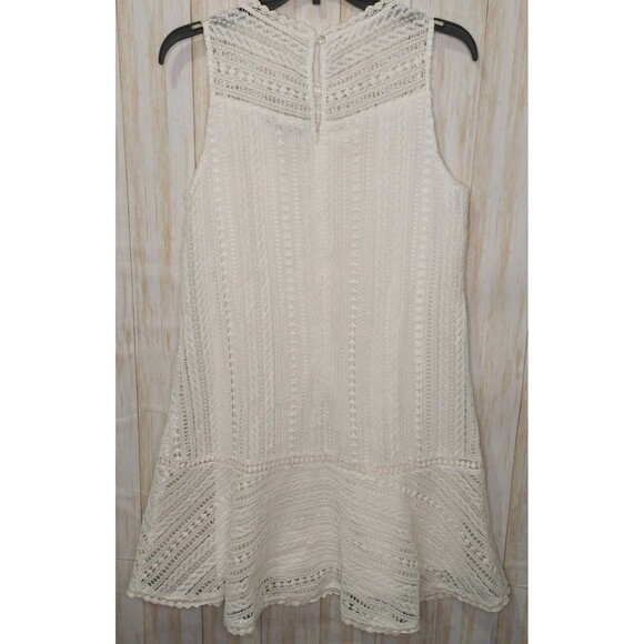 Doe & Rae Women’s Sheath~Size Small~ Sleeveless~Lace Overlay~Drop Waist~Lined - Picture 4 of 12